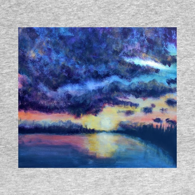 Sunset Serenity Landscape by Art by Deborah Camp